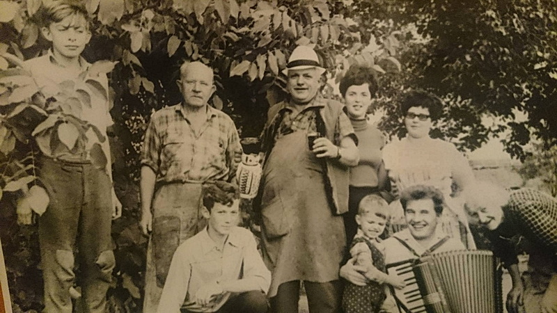 Magócsi Lajos szüreti kép a szőlőben