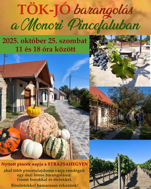 Tök Jó Barangolás a Monori Pincefaluban