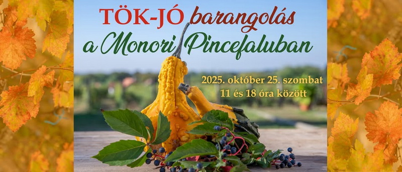 Tök Jó barangolások a Monori Pincefaluban