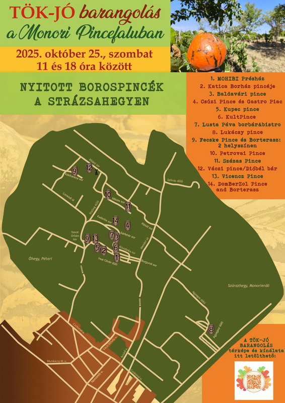 Tök-jó Barangolások a Monori Pincefaluban