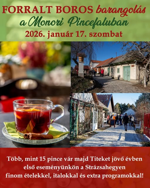 monoripincefalu.eu Forralt boros baramgolások a Monori Pincefaluban