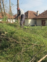 Téglagyári pincék, tavaszi rendrakás és kaszálás