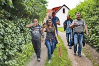 Ismét csapatépítő csámborgás a pincefaluban